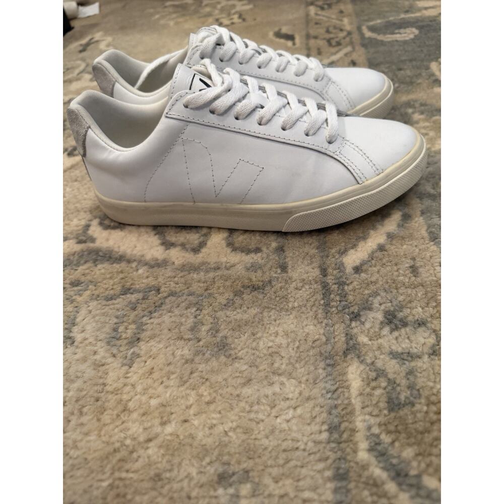 VEJA Low Esplar Leather Lace-Up Sneakers | White Great Condition Size 5 EUR 36 - Picture 14 of 16
